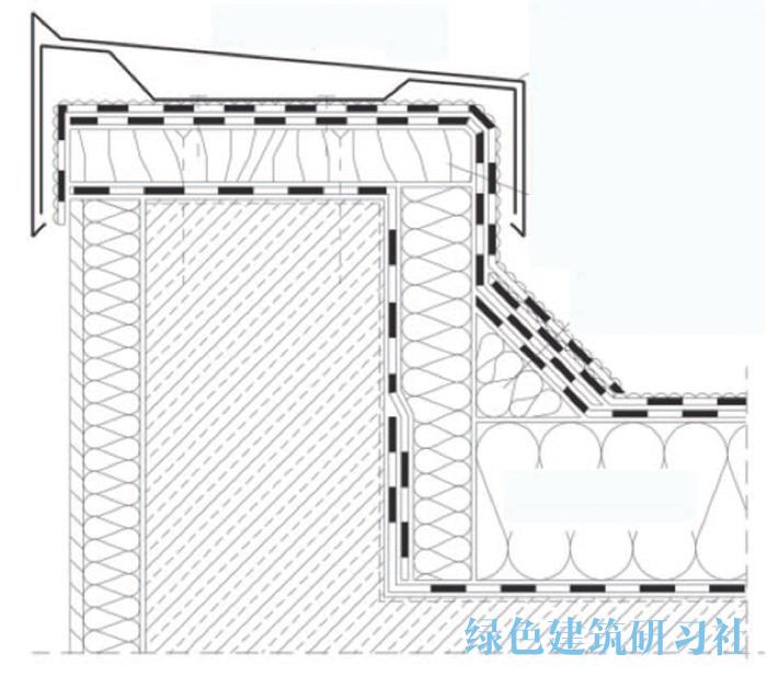 女儿墙防水构造示意图